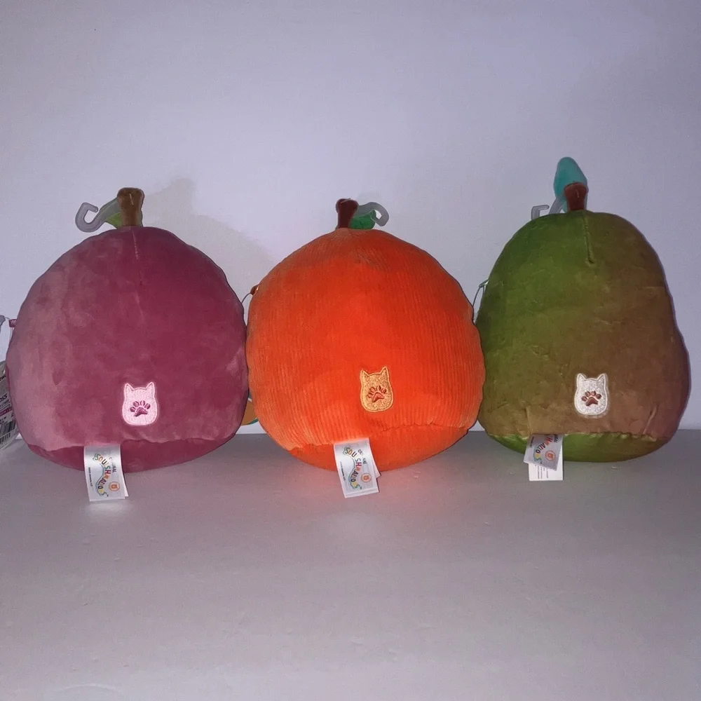 Squishmallows Dog Toy Set - Cherry, Celia & Olexa that‎ Squeak and Crinkle 8”